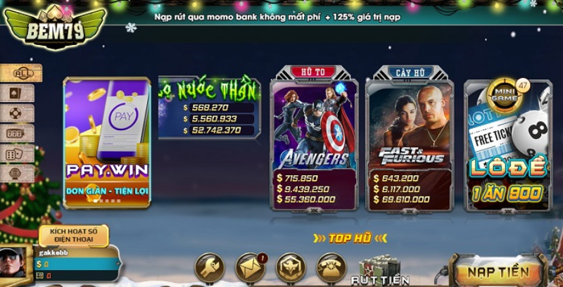 Bem79 Club - Thiên đường nổ hũ 2022 siêu hot 